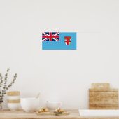 Fiji, vlag van Fiji Poster (Keuken)