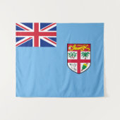 Fiji-vlag Wandkleed (Voorkant (horizontaal))