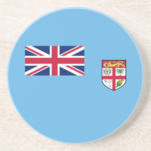 Fiji-vlag Zandsteen Onderzetter (Voorkant)