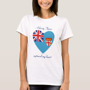 Fiji Vlag Zoete Liefde T-Shirt