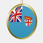 Fiji-vlagornament Keramisch Ornament (Links)