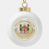 Fiji wapenstilstand keramische bal ornament (Voorkant)