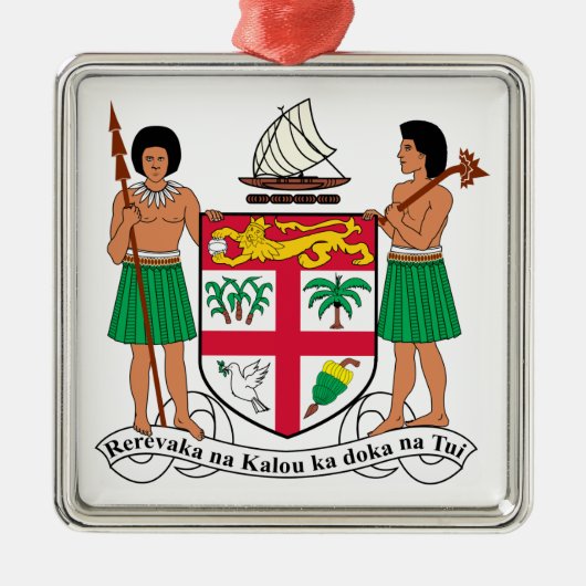 Fiji wapenstilstand metalen ornament (Voorkant)