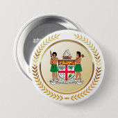 Fiji wapenstilstand ronde button 7,6 cm (Voorkant /achterkant)