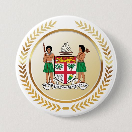Fiji wapenstilstand ronde button 7,6 cm (Voorkant)