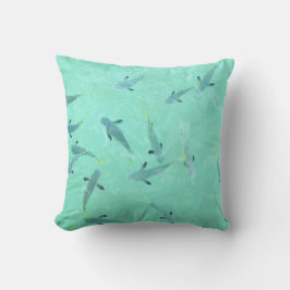 Fiji zwemt in helder blauw water kussen