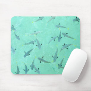 Fiji zwemt in helder blauw water muismat