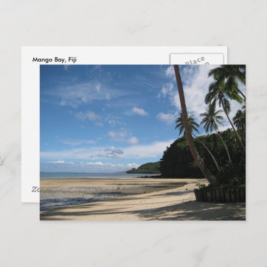 Fijian Beach Briefkaart (Voorkant / Achterkant)