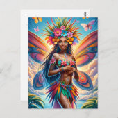 Fijian Fairy Briefkaart (Voorkant / Achterkant)