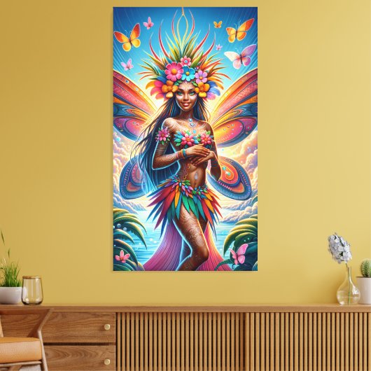 Fijian Fairy Canvas Afdruk (Insitu (Woonkamer))