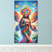 Fijian Fairy Canvas Afdruk (Insitu (Houten vloer))