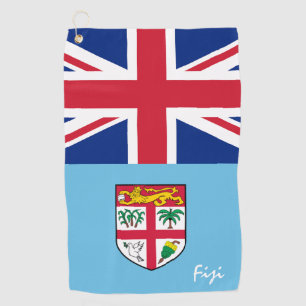 Fijian Flag & Fiji reizen, vakantie, rugby/sport Golfhanddoek