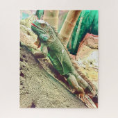 Fijian Iguana lizard reptile Legpuzzel (Verticaal)