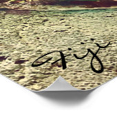 Fijian Iguana lizard reptile Poster (Hoek)