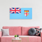 Fijische vlag (Fiji) Canvas Afdruk (Insitu (Woonkamer))