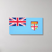 Fijische vlag (Fiji) Canvas Afdruk (Voorkant)