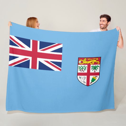 Fijische vlag (Fiji) Fleece Deken (In situ)