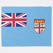 Fijische vlag (Fiji) Fleece Deken (Voorkant (Horizontaal))
