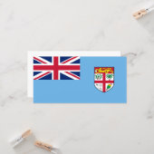 Fijische vlag (Fiji) Kaart (Voorkant / Achterkant in situ)