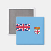 Fijische vlag (Fiji) Magneet (Voorkant / Achterkant)