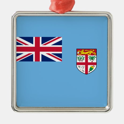Fijische vlag (Fiji) Metalen Ornament (Voorkant)