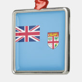 Fijische vlag (Fiji) Metalen Ornament (Links)