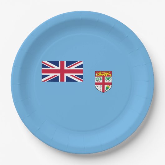 Fijische vlag (Fiji) Papieren Bordje (Voorkant)