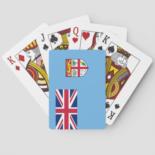 Fijische vlag (Fiji) Pokerkaarten (Achterkant)