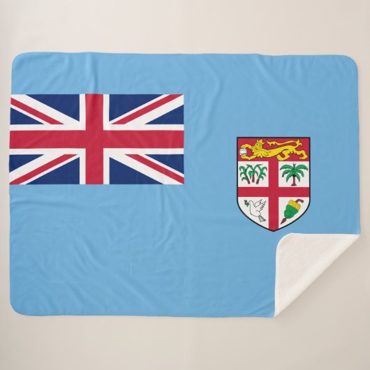 Fijische vlag (Fiji) Sherpa Deken (Voorkant (horizontaal))