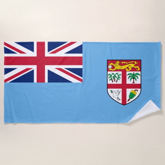 Fijische vlag (Fiji) Strandlaken (Voorkant)