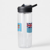 Fijische vlag, patriottisch Fiji Waterfles (Links)
