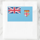Fijische vlag, vlag van Fiji Rechthoekige Sticker (Tas)