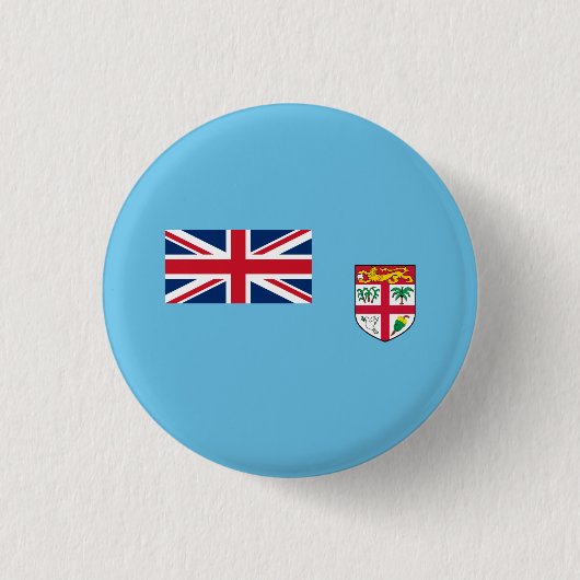 Fijische vlag, vlag van Fiji Ronde Button 3,2 Cm (Voorkant)