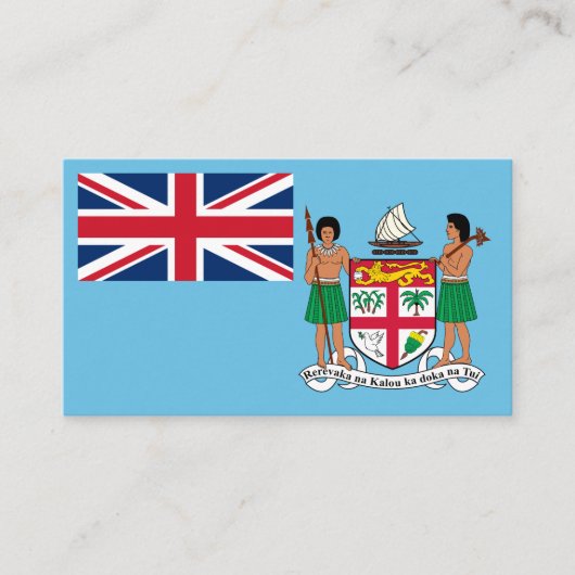 Fijische vlag & Wapen, Vlag van Fiji Visitekaartje (Voorkant)