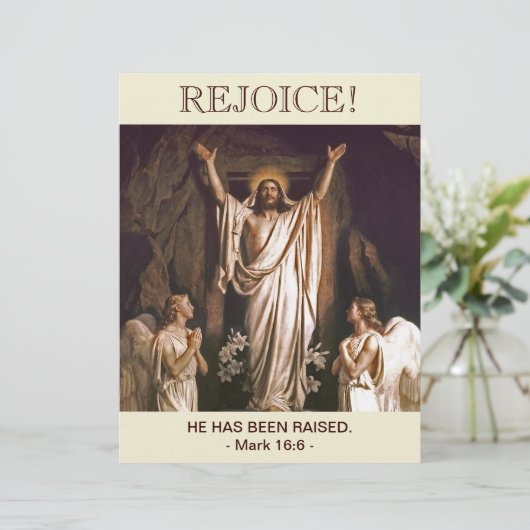 Fijn. Aangepast paaskerkbulletin (Staand voorkant)