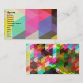 Fijn Abstract geometrisch patroon Visitekaartje (Voorkant / Achterkant)
