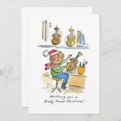 Fijn afgestemde kerst kaart (Voorkant / Achterkant)