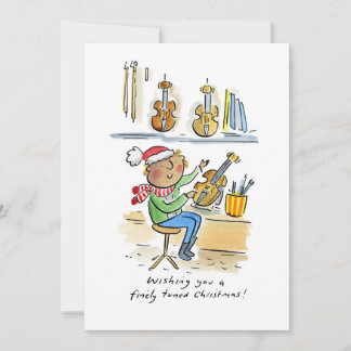 Fijn afgestemde kerst kaart