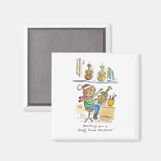 Fijn afgestemde kerst magneet (Voorkant / Achterkant)