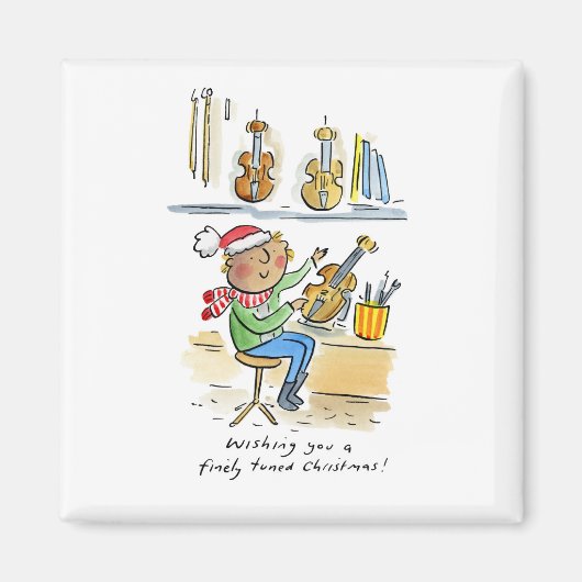 Fijn afgestemde kerst magneet (Voorkant)