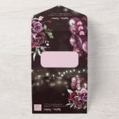 Fijn als wijn luxe 70e verjaardag RSVP All In One Uitnodiging (Buitenkant)