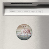 Fijn bij Pink Flamingo Magnet (Insitu (Vaatwasser))