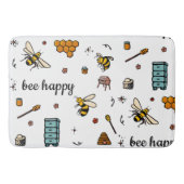 Fijn bijen woord kunst badmat (Voorkant)