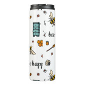 Fijn bijen woord kunst thermosbeker (Achterkant)