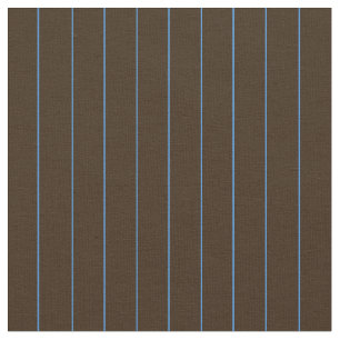 Fijn blauw op chocoladestreep stof