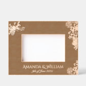 Fijn bloeide bruiloft geëtst Afbeelding Lijst Gegraveerde Lijstjes (Voorkant)