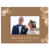 Fijn bloeide bruiloft geëtst Afbeelding Lijst Gegraveerde Lijstjes