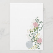 Fijn bloeiende bruiloft Flat Menu (Achterkant)