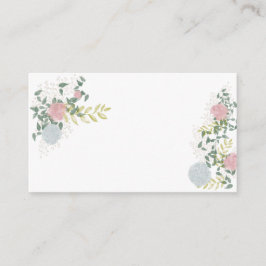 Fijn bloeiende bruiloft gast plaats kaart