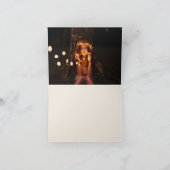 Fijn bloemig Lijst Bedankkaart (Binnen)